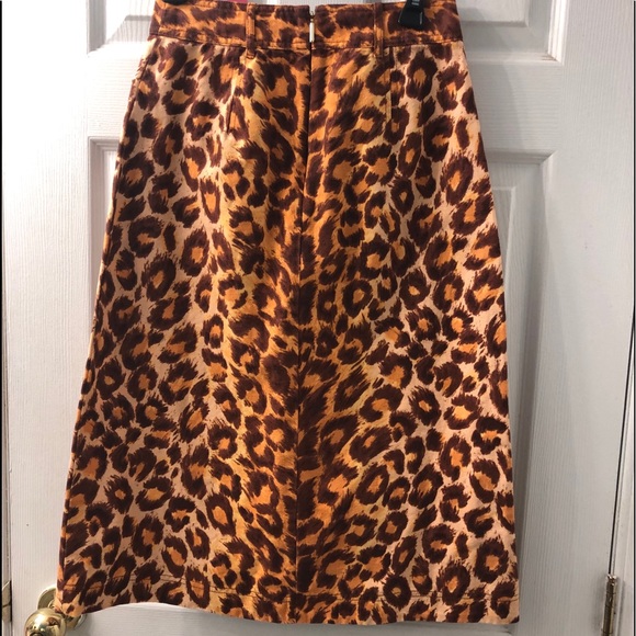 Kate Spade panthera canvas skirt - Picture 7 of 10